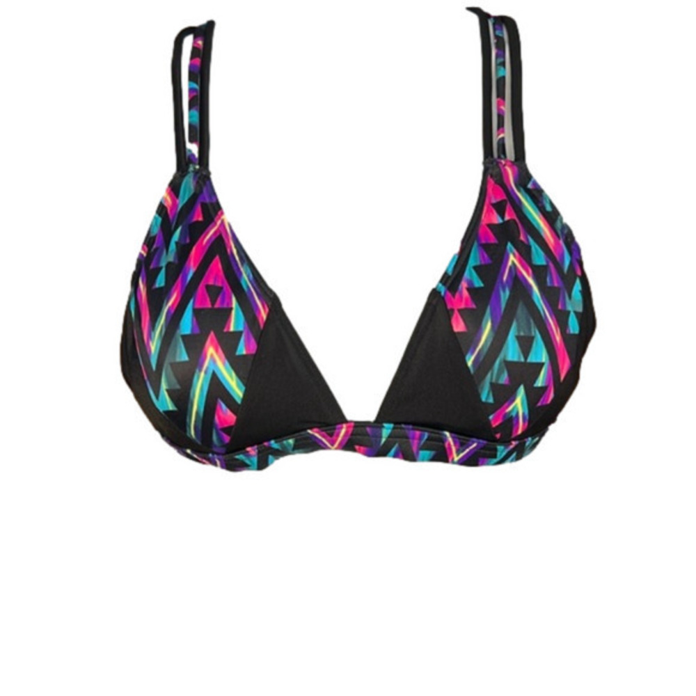 Victoria’s Secret PINK Aztec Strappy Bikini Top Multicolor Small